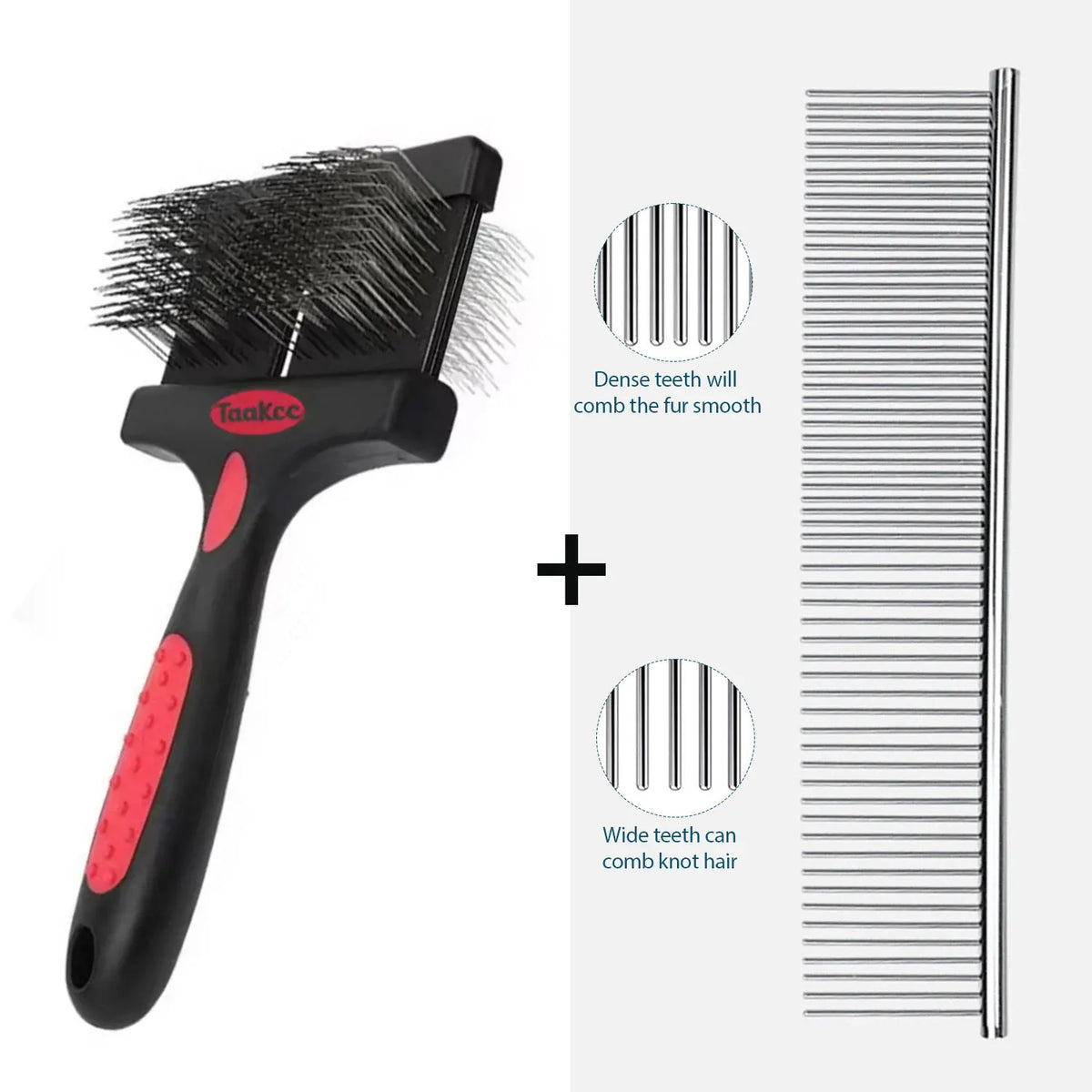 Double Sided Pet Brush Dog Cat Hair Fur Bristle Grooming Shedding Cleaning Massage Comb Styling Tool Dog Brush comb Pet Supplies
