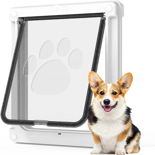 Strong Lockable Dog Door with Privacy Protection Flap Gate Pet Dog Door For Big Small Dogs Pet Safety Doors Easy to Install